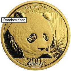 15 Gram Chinese Gold Panda Coin (Random Year, Sealed)