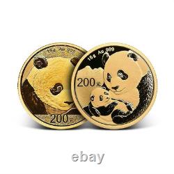 15 Gram Chinese Gold Panda Coin (Random Year, Unsealed)
