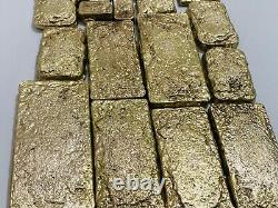 1500 Grams Scrap Gold Bar For Gold Recovery Melted Different Computer Coins Pins