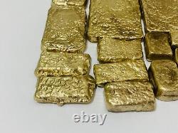 1500 Grams Scrap Gold Bar For Gold Recovery Melted Different Computer Coins Pins