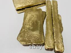1500 Grams Scrap Gold Bar For Gold Recovery Melted Different Computer Coins Pins