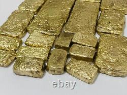 1500 Grams Scrap Gold Bar For Gold Recovery Melted Different Computer Coins Pins