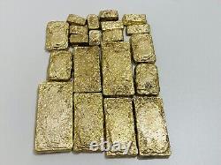 1500 Grams Scrap Gold Bar For Gold Recovery Melted Different Computer Coins Pins