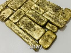 1500 Grams Scrap Gold Bar For Gold Recovery Melted Different Computer Coins Pins