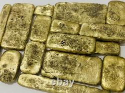 1500 Grams Scrap Gold Bar For Gold Recovery Melted Different Computer Coins Pins