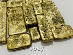 1500 Grams Scrap Gold Bar For Gold Recovery Melted Different Computer Coins Pins