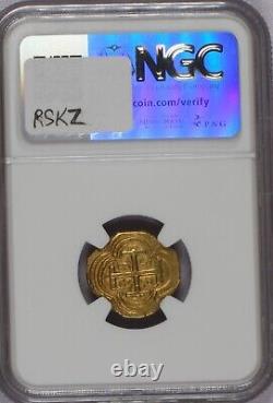 1636-38 NRA Colombia Gold 6.82 grams 2 Escudos Dots in Rings Reverse NGC MS62