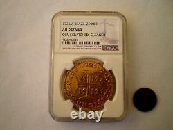 1726 Brazil Joao V 20000 Reis Portugal Colonial Gold Coin 53.7 Grams Rare