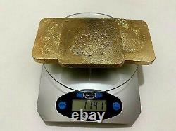 1741 Grams Scrap Gold Bar For Gold Recovery Melted Different Computer Coin Pins