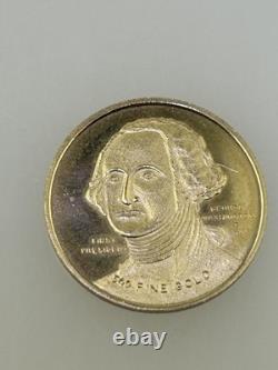1776-1976 Bicentennial George Washington. 500 Gold Coin, 2.4 grams. #59