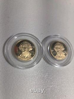 1776-1976 Bicentennial George Washington. 500 Gold Coins, 2.4 grams each/ COA