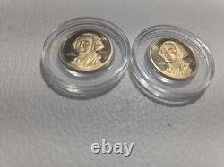 1776-1976 Bicentennial George Washington. 500 Gold Coins, 2.4 grams each/ COA