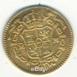 1778 Spain Gold 1/2 Escudo-beautiful Gold Spanish Coin-1.78 Grams-ships Free