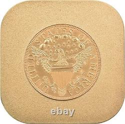 1797 Draped Bust 99.28 Grams 24K Gold Plated Plate Coin 3896