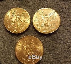 1821-1947 Gold 50 Pesos 1.2057 oz Gold Coin 37.5 grams pure gold