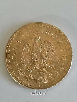 1821 1947 MEXICO 50 PESOS 37.5 grams PURE GOLD COIN BU High Grade LOOK