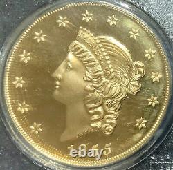 1855 Gold Quintuple Eagle Commemorative Restrike Territorial Coin 2.41 ounces