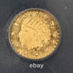 1859 California Gold Token Indian Wreath Round NGC MS 65.18 grams G5738