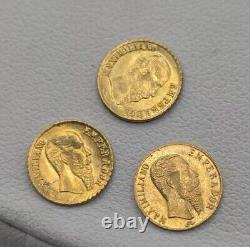 1865 Coin. 53 Gr. EACH 22kt Gold Mexican Coin Maximiliano Emperador PRICE X 1