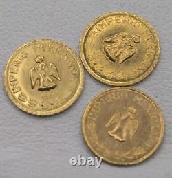 1865 Coin. 53 Gr. EACH 22kt Gold Mexican Coin Maximiliano Emperador PRICE X 1