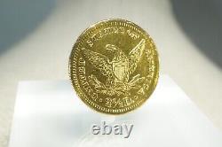 1879 $2.5 Gold BU Liberty Head Eagle 13 Stars Quarter Eagle Philadelphia Coin