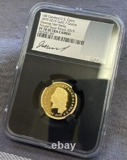 1879-2019 100 Greatest US Coins G$4 Flowing Hair Stella PF70UCAM NGC 5825482-009