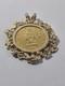 1881 $10 U. S. Gold Coin In Nugget Style 14 Kt Y/g Pendant 32+ Grams