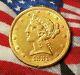 1881 $5 Five Dollar Gold Coin 8.4 Grams Liberty Half Eagle Usa 1881 Ch Bu Gem