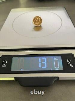 1893 British Gold Sovereign Victoria Old Head In Gold Ring Setting 13 Grams