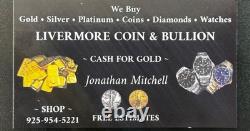 1896-1996 Pamp Suisse Klondike Gold Rush 100th Anniv 14kt Gold Coin Pendant OGP