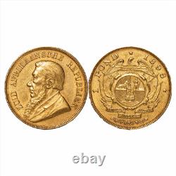 1898 South African Republic 1 Pond 7.99g. 917 Gold 7.326g AGW