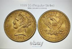 1899 Liberty Head $5 PCGS MS64 (Regular Strike)