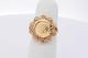 18k Yellow Gold Coin Inspired Ring 3.4 Grams Size 4.5 Eb0826oirsa