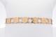 18k Yellow Gold Coin Style Link Bracelet 7.2 Grams 7 Inch Eb0426rrxsa
