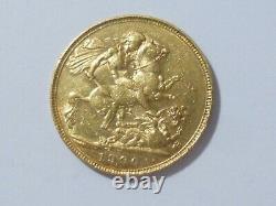 1900 Gold Full Sovereign Queen Victoria -Tough Date