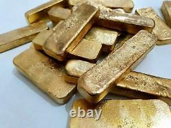 1900 Grams Scrap Gold Bar For Gold Recovery Melted Different Computer Coin