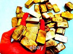 1900 Grams Scrap Gold Bar For Gold Recovery Melted Different Computer Coin Pins