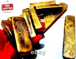 1900 Grams Scrap Gold Bar For Gold Recovery Melted Different Computer Coin Pins