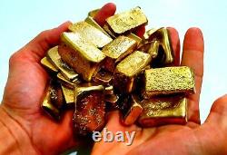 1900 Grams Scrap Gold Bar For Gold Recovery Melted Different Computer Coin Pins