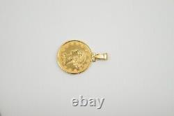 1907 $5 Five Dollar Gold Coin Liberty Half Eagle Pendant 22KT (10.1 GRAMS)