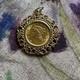 1907 Liberty Head $2.50 Coin Pendant. Coin 90% Gold, Pendant 14k. 9 Grams