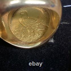 1909 $2 1/2 Dollar Gold Indian Head Coin Set in 14K Gold Ring Total 22.3grams