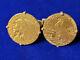 1909-d/1910 Gold $5 Indian Head Half-eagle Coins With 14k Cuff Links 24.4 Grams