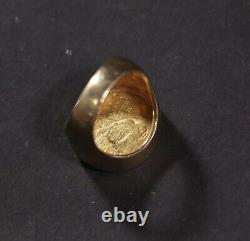 1910 Indian head $5 Five dollar Coin Ring Size 10.75 19.6 Grams