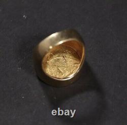 1910 Indian head $5 Five dollar Coin Ring Size 10.75 19.6 Grams