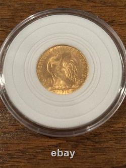 1910 (LOT of 2) Gold Coins 20 Francs Rooster French Mint Bullion 6.451 G. 1867