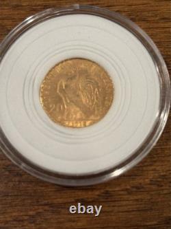 1910 (LOT of 2) Gold Coins 20 Francs Rooster French Mint Bullion 6.451 G. 1867 1910 (LOT of 2) Gold Coins 20 Francs Rooster French Mint Bullion 6.451 G. 1867