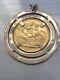 1911 22k Gold King George V Full Sovereign Coin & 14k Coin Pendant 11.1 Gram