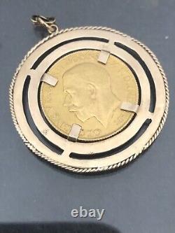 1911 22k Gold King George V FULL Sovereign Coin & 14k COIN Pendant 11.1 GRAM