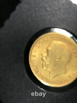 1911 British Gold Sovereign Brilliant Uncirculated 8.01 Grams Lustrous Coin